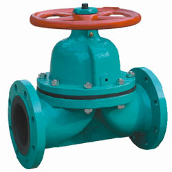 堰式襯膠隔膜閥 堰式襯膠隔膜閥