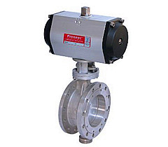 法蘭式硬密封氣動蝶閥 法蘭式硬密封氣動蝶閥