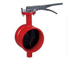 手柄溝槽軟密封蝶閥 手柄溝槽軟密封蝶閥