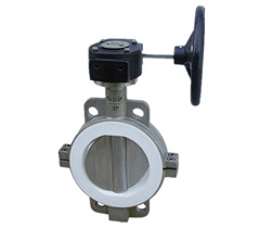 蝸輪對夾式襯氟蝶閥 蝸輪對夾式襯氟蝶閥