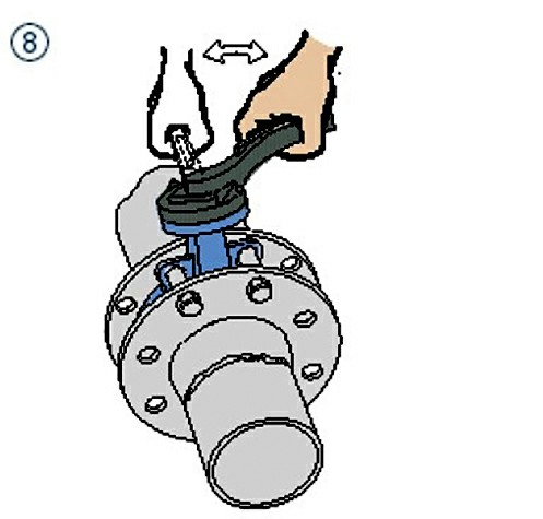 蝶閥安裝示意圖8 蝶閥安裝示意圖8