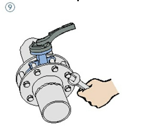 蝶閥安裝示意圖10 蝶閥安裝示意圖10