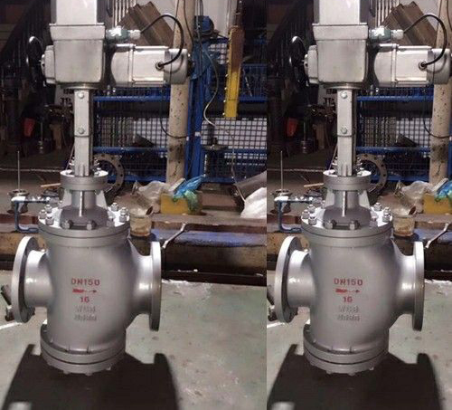 電動套筒三通高溫調節閥 電動套筒三通高溫調節閥