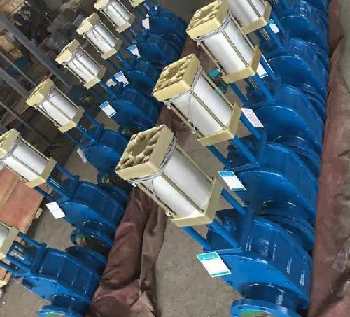 氣動雙閥板耐磨金屬雙閘閥(平衡閥) 氣動雙閥板耐磨金屬雙閘閥(平衡閥)