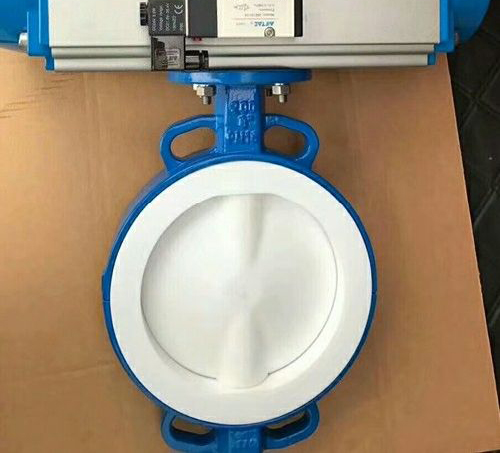 氣動襯氟蝶閥 氣動襯氟蝶閥