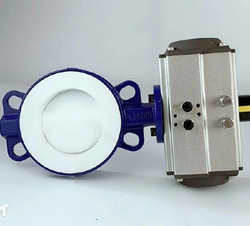 氣動襯塑蝶閥 氣動襯塑蝶閥