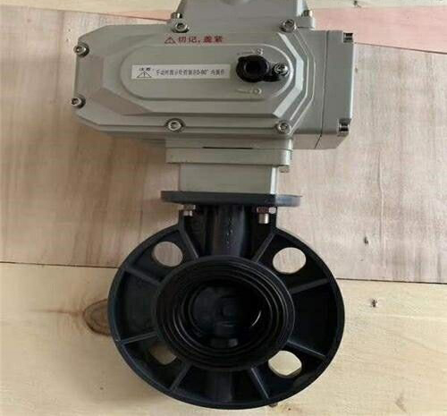 法蘭電動防爆UPVC蝶閥 法蘭電動防爆UPVC蝶閥