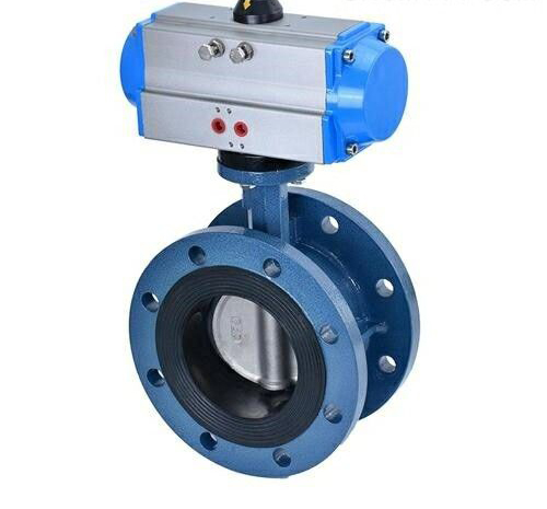 法蘭式氣動(dòng)全襯膠蝶閥 法蘭式氣動(dòng)全襯膠蝶閥