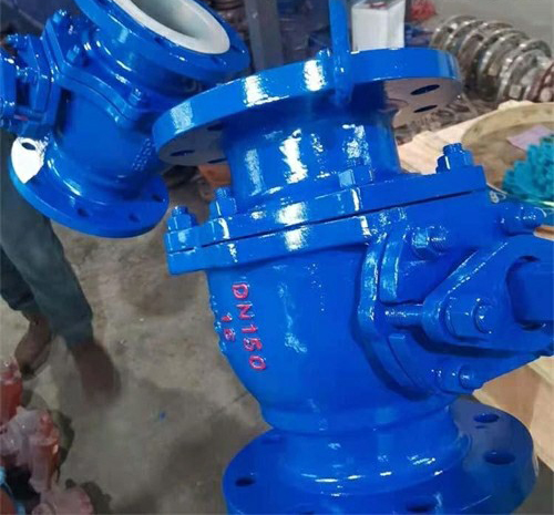 法蘭襯氟放料球閥 法蘭襯氟放料球閥