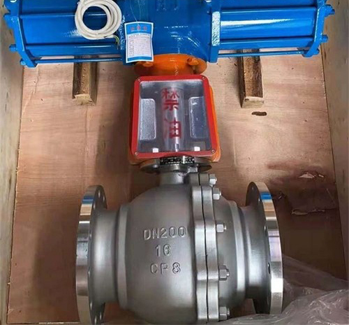 氣動氧氣切斷球閥 氣動氧氣切斷球閥