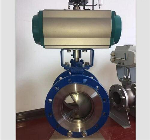 氣動(dòng)V型切斷球閥 氣動(dòng)V型切斷球閥