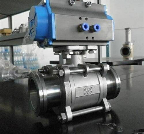 法蘭氣動真空球閥 法蘭氣動真空球閥