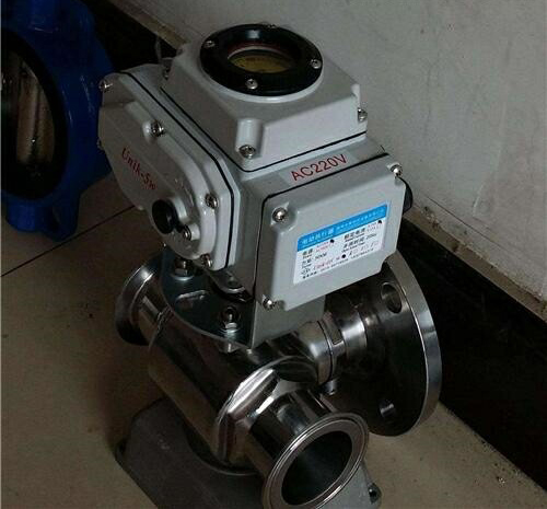 電動衛生級三通球閥 電動衛生級三通球閥