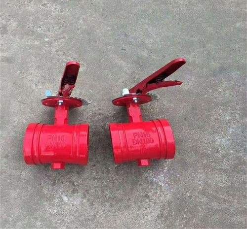 軟密封溝槽蝶閥 軟密封溝槽蝶閥