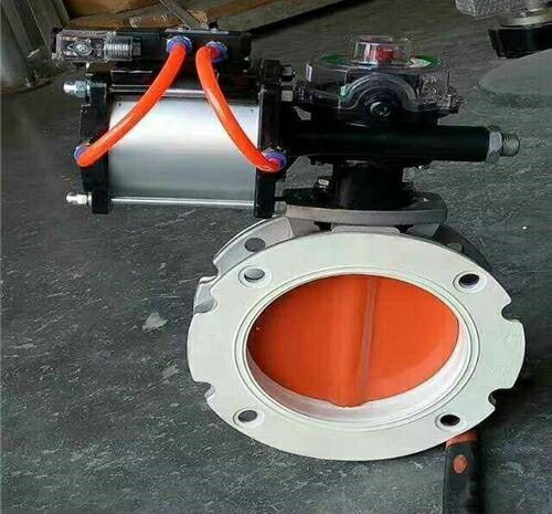 雙法蘭氣動粉體蝶閥 雙法蘭氣動粉體蝶閥