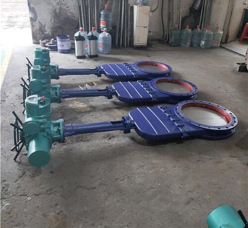 法蘭電動陶瓷刀閘閥 法蘭電動陶瓷刀閘閥