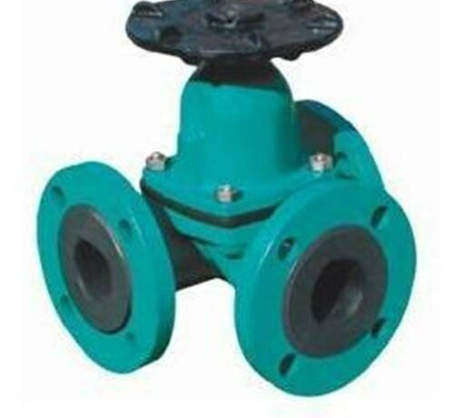 襯膠三通隔膜閥 襯膠三通隔膜閥