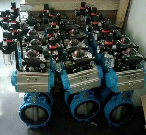 氣動對夾式軟密封蝶閥 氣動對夾式軟密封蝶閥