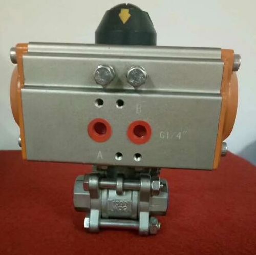 不銹鋼氣動(dòng)螺紋球閥 不銹鋼氣動(dòng)螺紋球閥