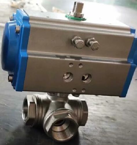 氣動螺紋三通球閥 氣動螺紋三通球閥